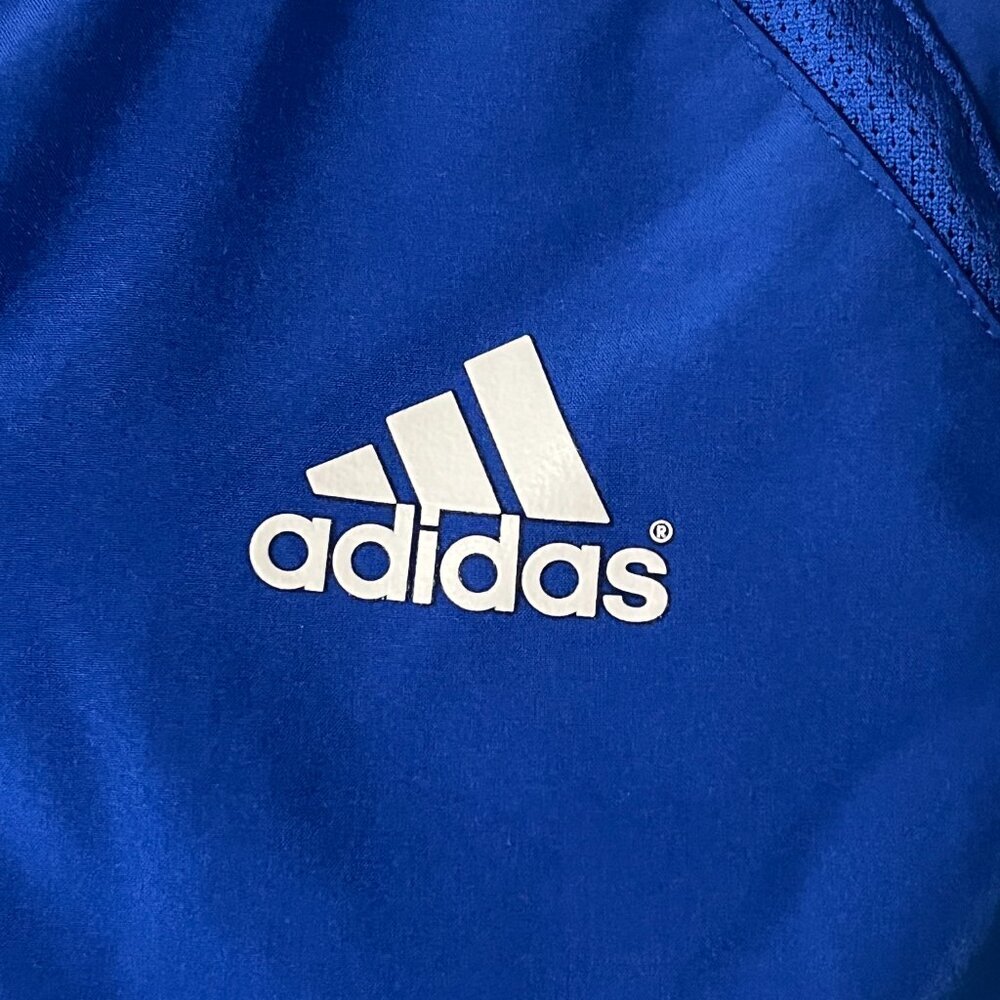 Adidas Windbreaker Pullover Size Medium Royal blue - 0326 - Picture 2 of 4